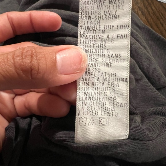 James Perse Twisted Sleeve Tube Midi Dress in Dark Gray Size 3 (L) Minimalist - Picture 11 of 11